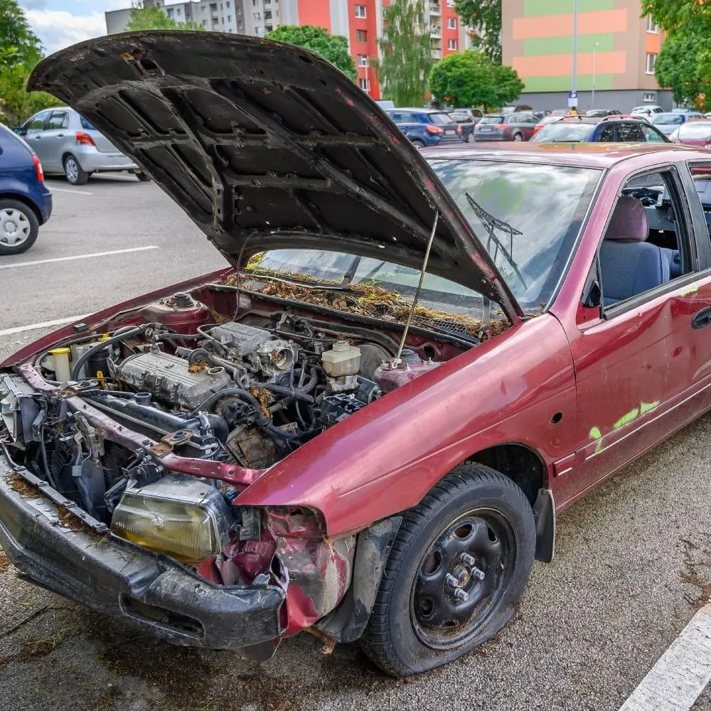 Salvage car ready for free pickup in Cincinnati, OH